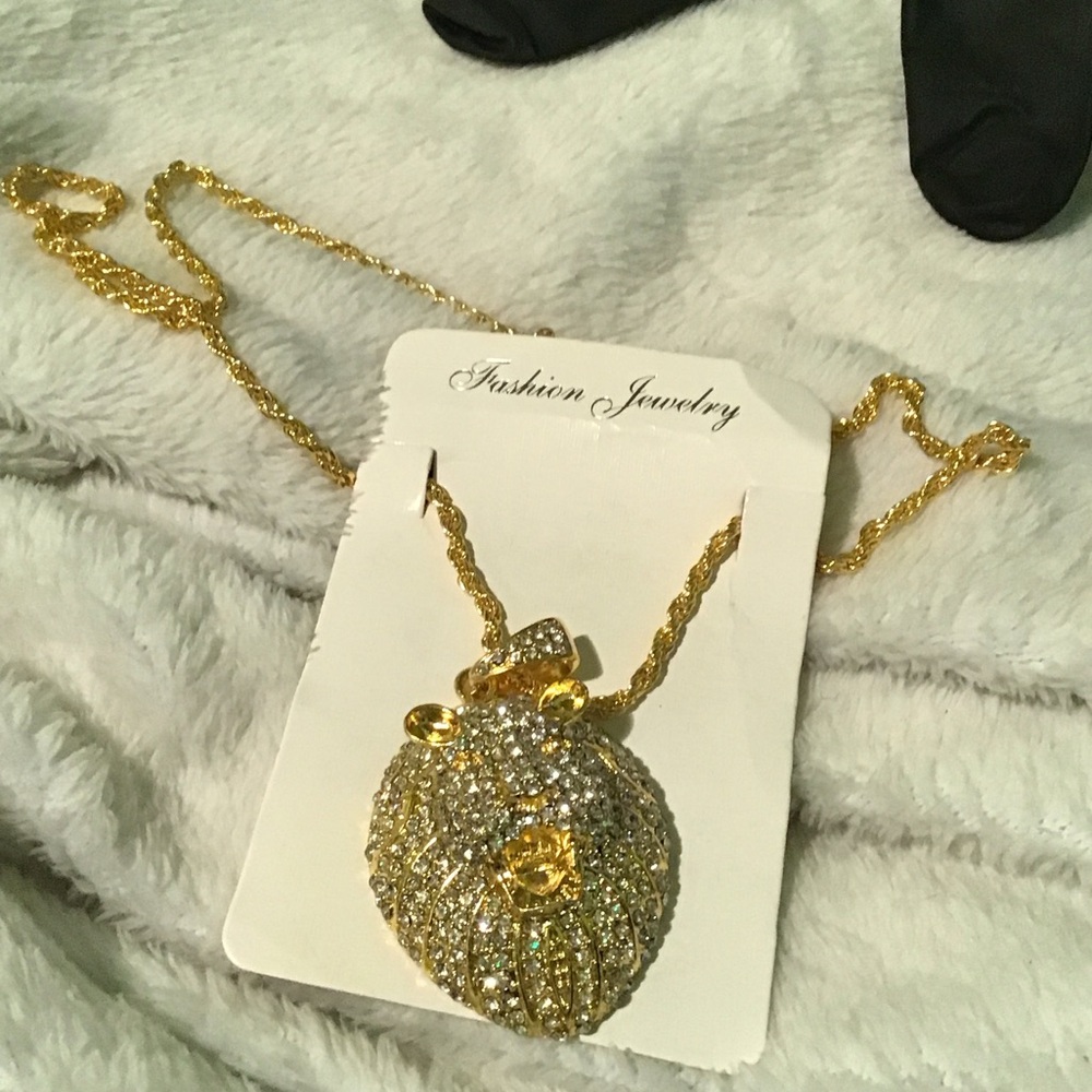 Fashion Jewelry Gold and Silver Pendant Necklace